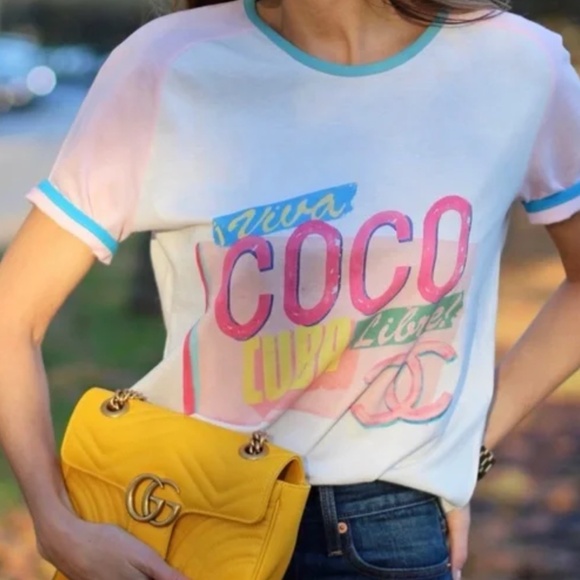 CHANEL 2017 COCO LIBRE CUBA TEE SHIRT TOP - Picture 1 of 11